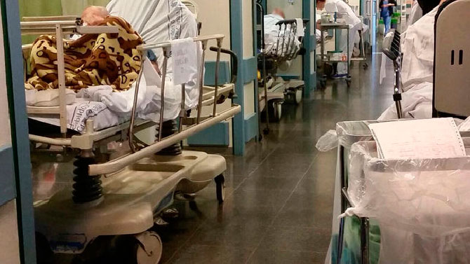 IMAGEN DEL SERVICIO DE URGENCIAS DEL HOSPITAL INSULAR DE GRAN CANARIA, COLAPSADO DE FORMA RECURRENTE, AL IGUAL QUE EL RESTO DE HOSPITALES DE REFERENCIA DE LAS ISLAS