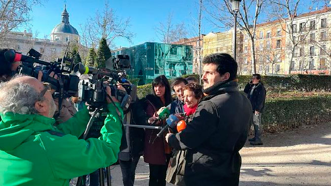 ÁNGELES MAESTRO COMPARE ANTE LOS MEDIOS TRAS DECLARAR EN LA AN (FOTO DE LA HAINE)