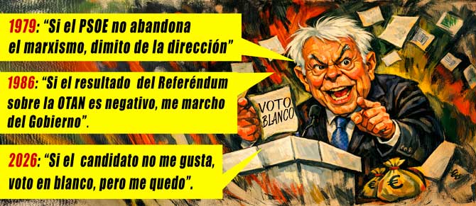 FELIPE CONZ&Aacute;LEZ: VOTO EN BLANCO Y MEMORIA EN GRIS