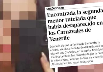 MENORES TUTELADAS POR EL GOBIERNO DESAPARECEN DOS DÍAS EN EL CARNAVAL DE SANTA CRUZ DE TENERIFE