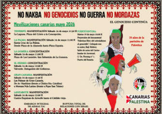 CANARIAS VOLVERÁ A LAS CALLES POR PALESTINA EN EL 78 ANIVERSARIO DE LA NAKBA