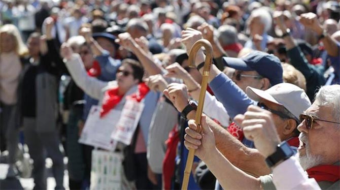 MANIFESTACIÓN DE PENSIONISTAS