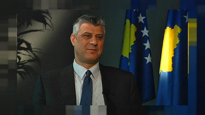 El presidente de Kosovo Hashim Thaci