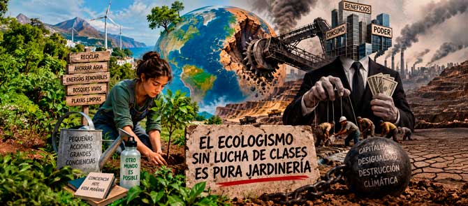 &iquest;POR QU&Eacute; EL ECOLOGISMO SIN LUCHA DE CLASES ES PURA JARDINER&Iacute;A?