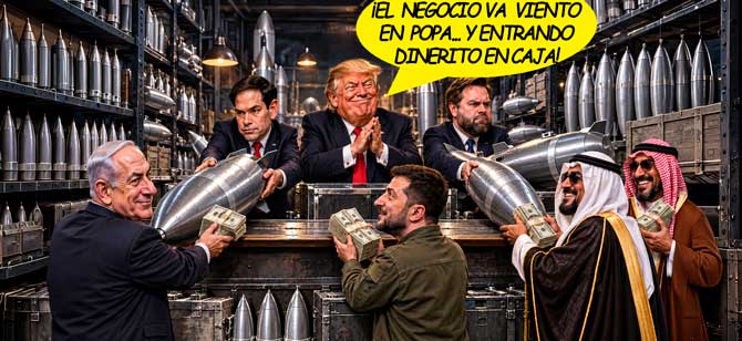 2.800 MILLONES EN BOMBAS PARA ISRAEL: EL NEGOCIO ARMAMENT&Iacute;STICO QUE WASHINGTON PREPARA EN PLENA DEVASTACI&Oacute;N DE GAZA