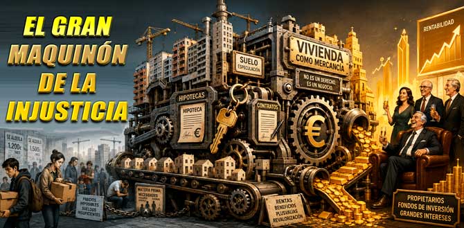 LA VIVIENDA EN ESPA&Ntilde;A: UNA GIGANTESCA M&Aacute;QUINA DE FABRICAR DESIGUALDAD