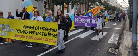 Manifestaci&oacute;n en Sta. Cruz de Tenerife