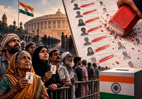 EL GOBIERNO DE LA INDIA DEJA A 130 MILLONES DE CIUDADANOS SIN DERECHO AL VOTO