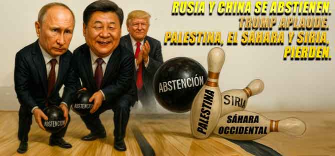RUSIA Y CHINA APRUEBAN CON SU ABSTENCIÓN "EL PLAN DE EE.UU." PARA GAZA... Y TRUMP RECONOCE PÚBLICAMENTE SU GRATITUD
