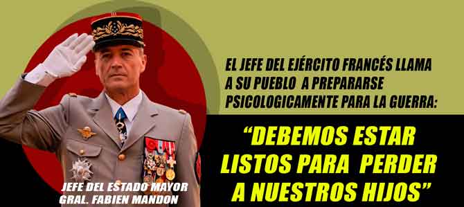 EL EJÉRCITO FRANCÉS LLAMA A LOS JÓVENES A PREPARARSE PARA "MORIR POR LA PATRIA"