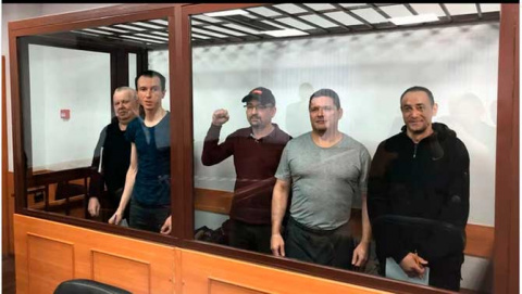 MIEMBROS DEL "C&Iacute;RCULO DE ESTUDIOS MARXISTAS" DURANTE SU PROCESAMIENTO